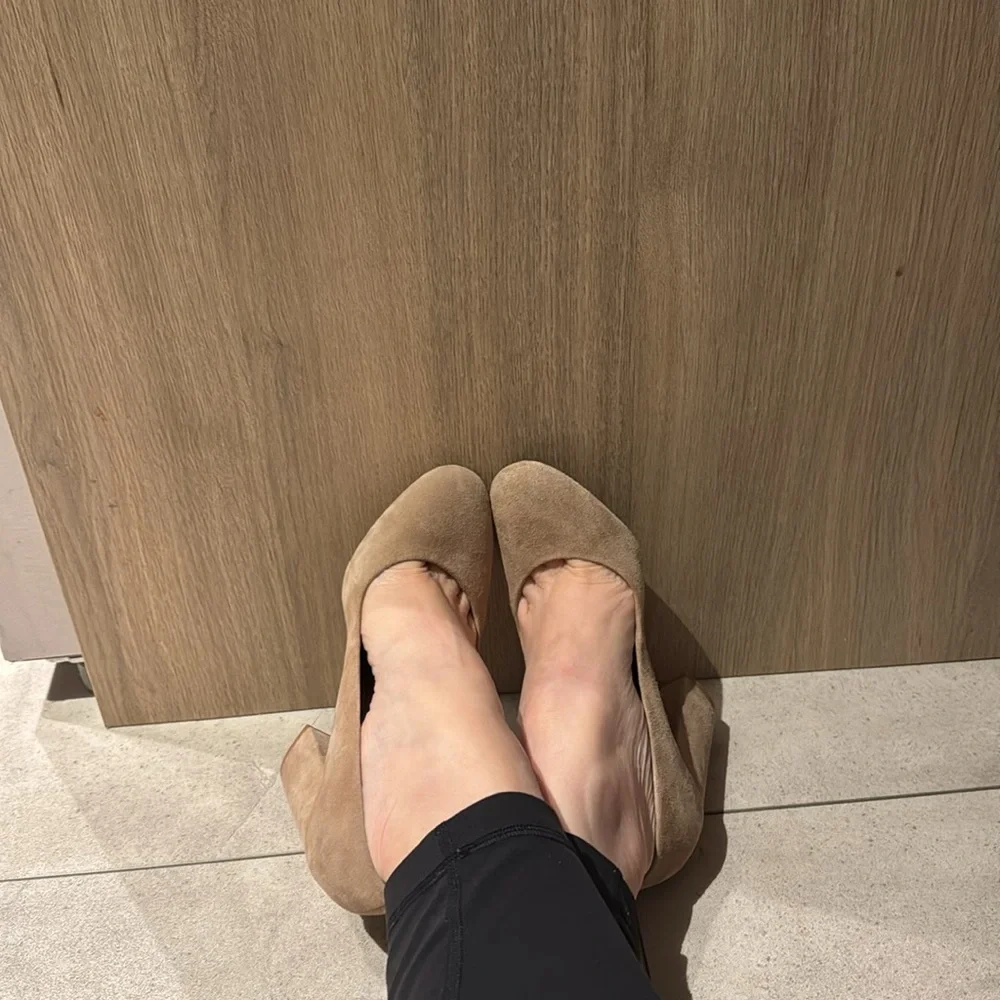 Aldo Camel Suede Block Heels - Picture 6 of 6